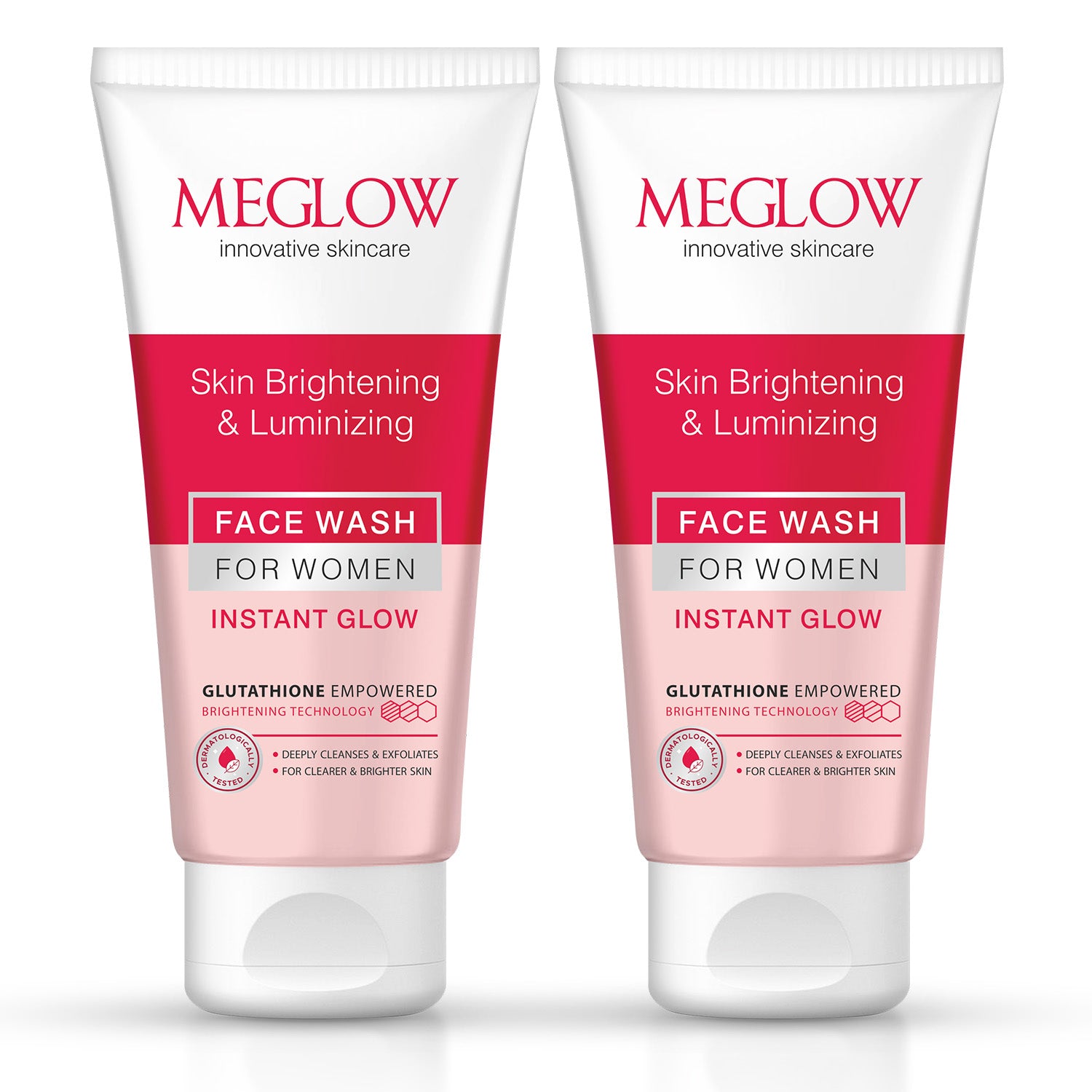 Meglow Women Instant Glow Face Wash Pack of 2 MeGlow