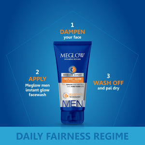 MEglow men instant glow facewash