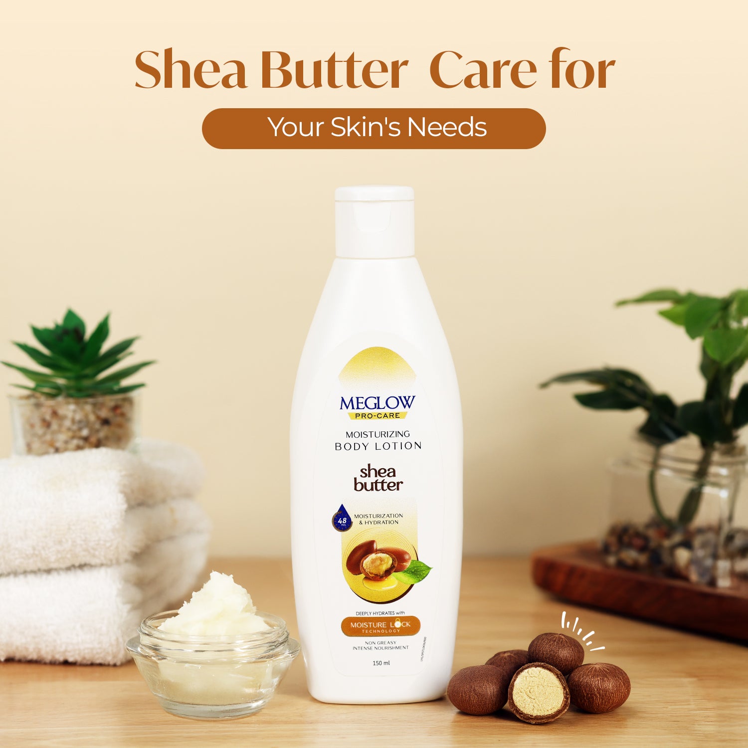 Meglow Shea Butter Moisturizing Body Lotion