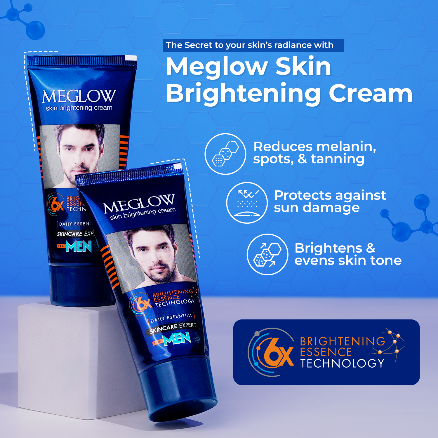 Meglow Skin Brightening & Lightening Cream for Men