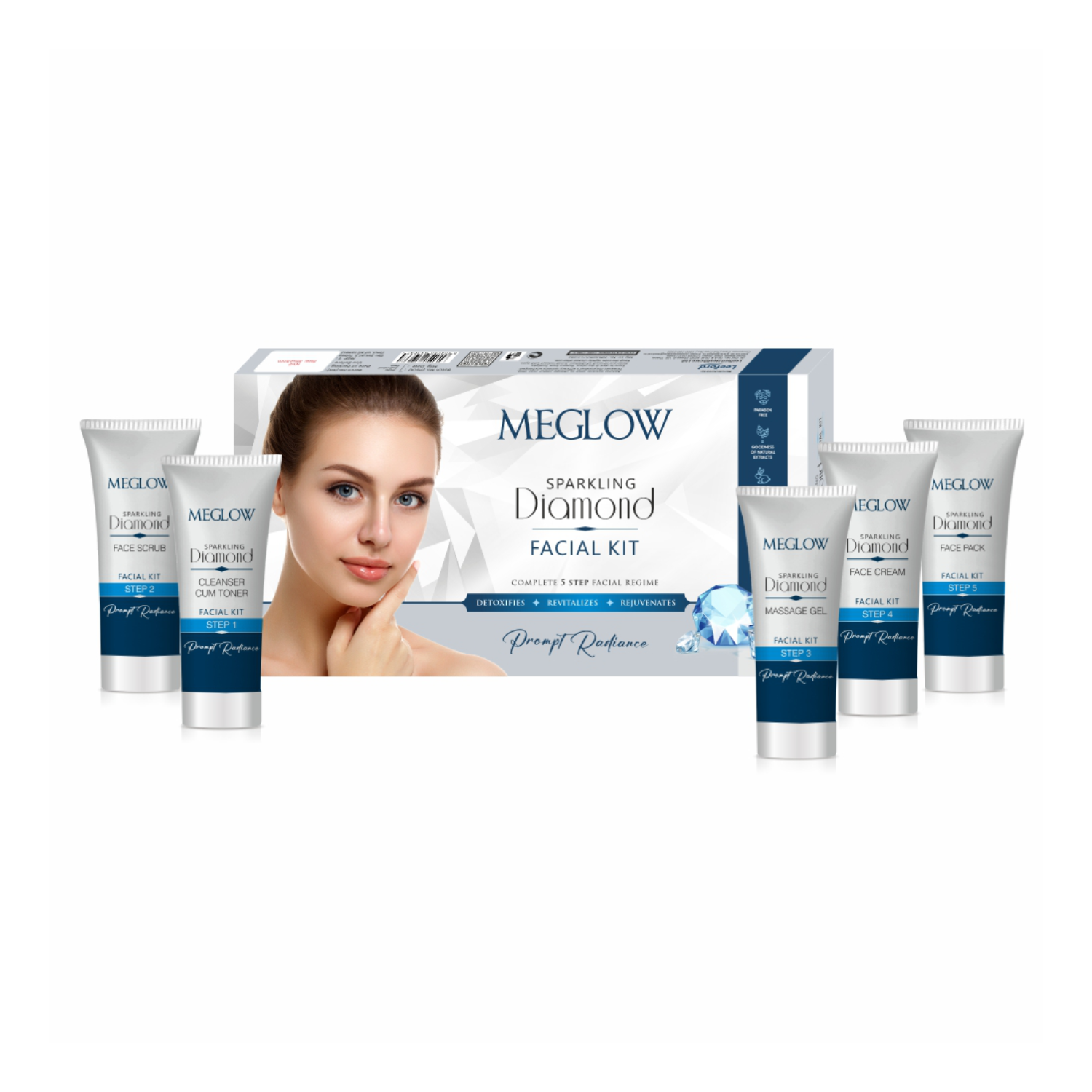 Meglow Sparkling Diamond facial Kit