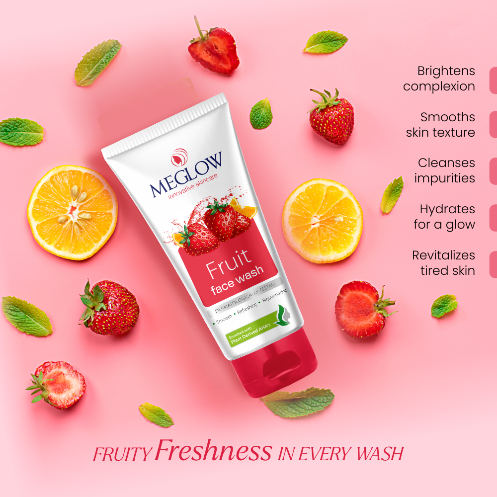 Meglow Fruit Face Wash 70g