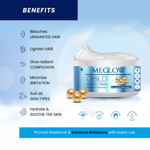 MeGlow Glod Bleach Cream Benefits 