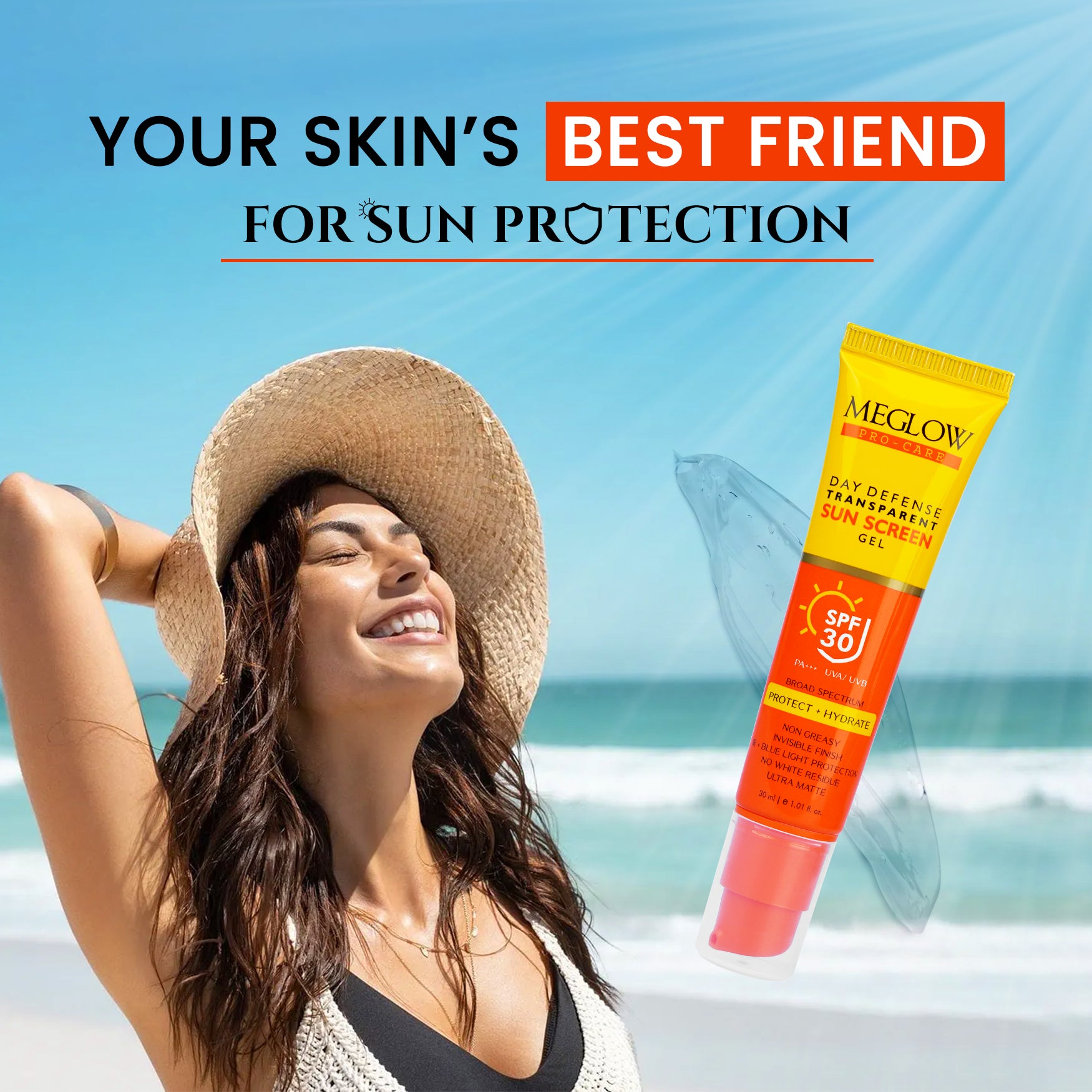 Meglow  Sunscreen Gel SPF 30 PA |