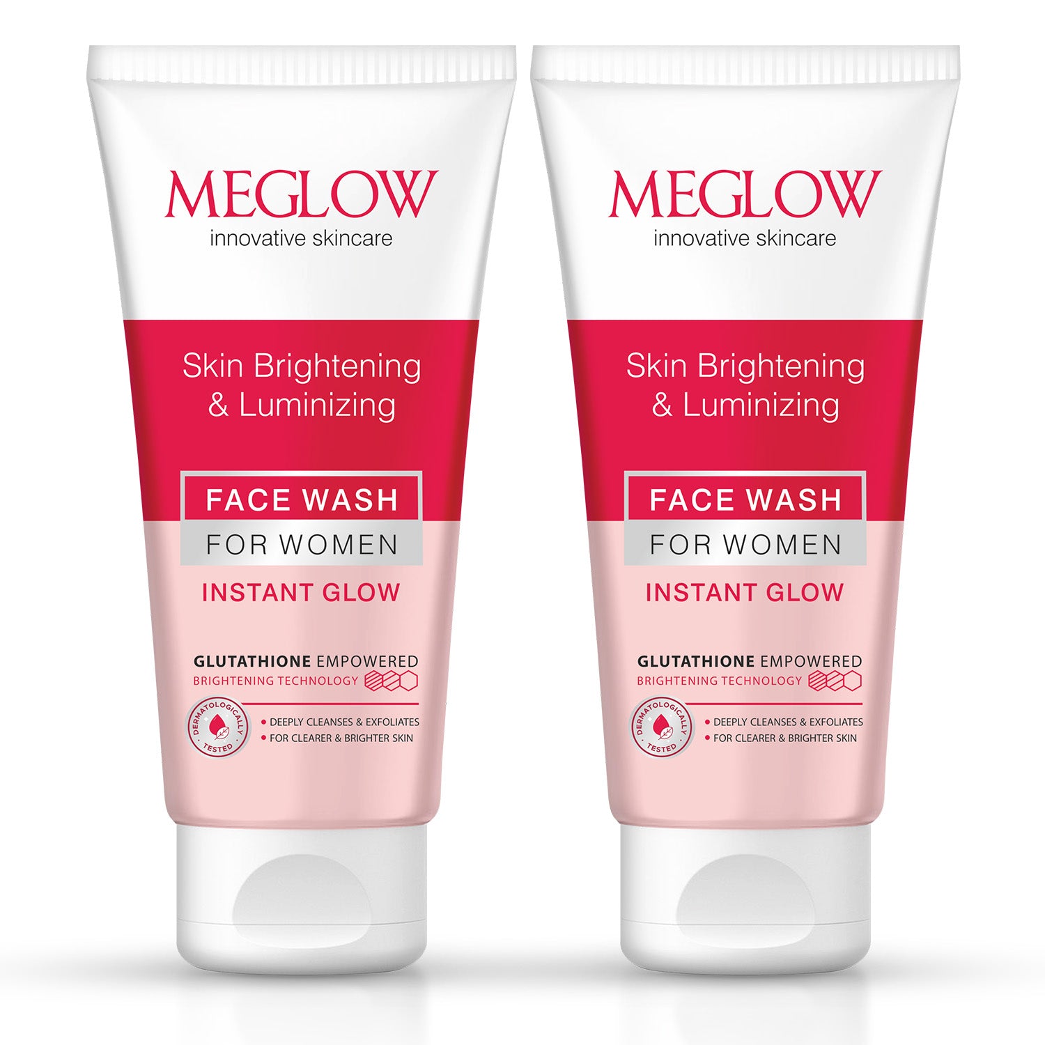 Meglow Women Instant Glow Face Wash Pack of 2