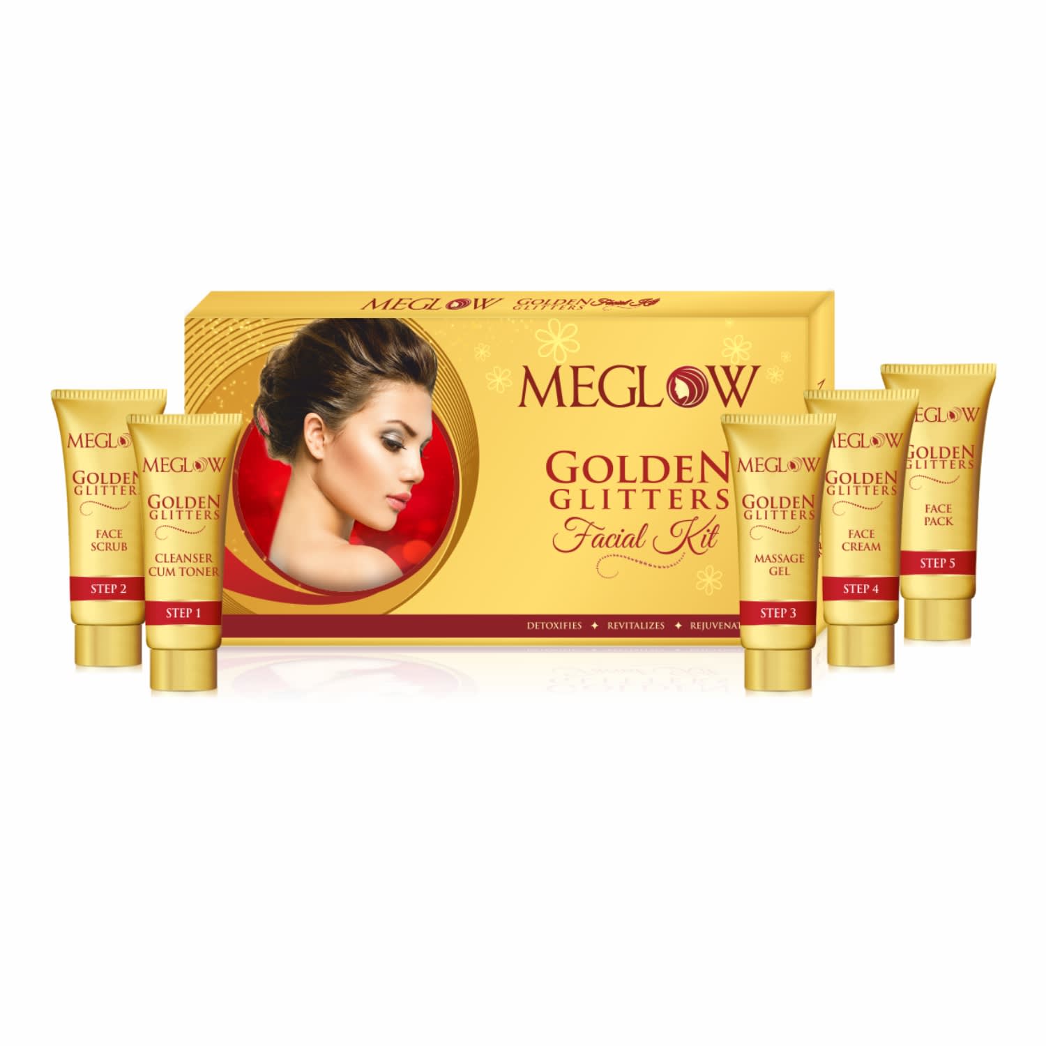 Meglow Gold Facial Kit for Instant Glow 105g