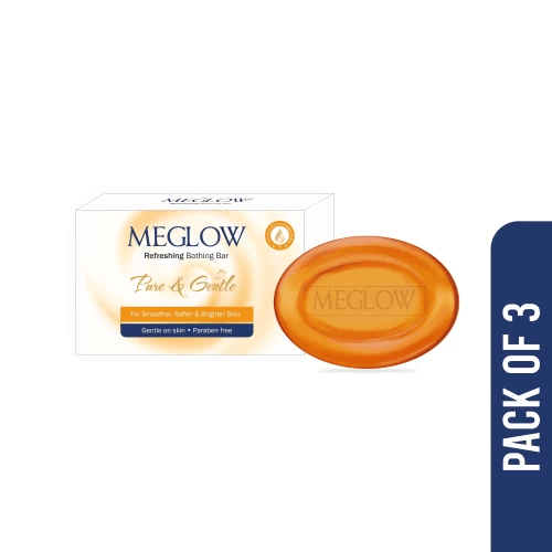 Meglow Refreshing Bathing Bar 75g - Pack of 3